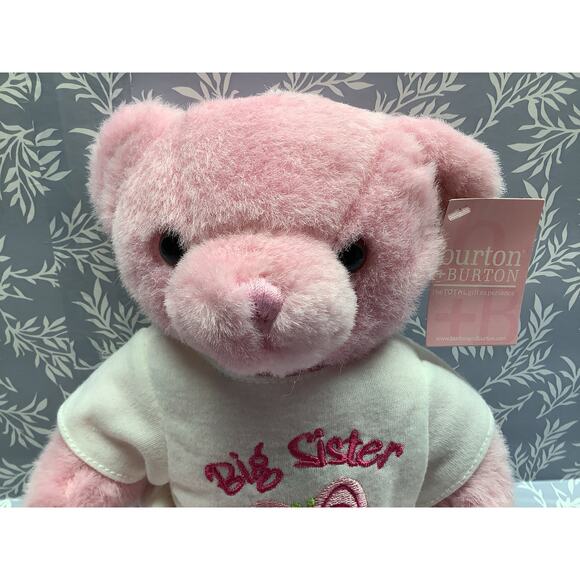 Big Sister Pink Plush Bear 12" - Burton & Burton - 9" Sitting - NWT - Picture 2 of 7